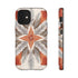 Silver Feather Compass - Impact Resistant Phone Case